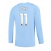 Maillot de foot Manchester City Jeremy Doku #11 Domicile vêtements 2023-24 Manches Longues